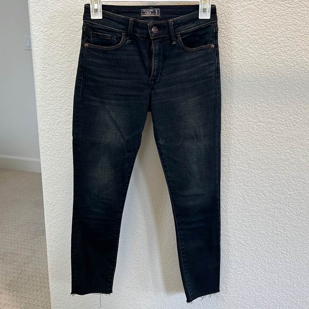 Mid rise super skinny ankle jeans
